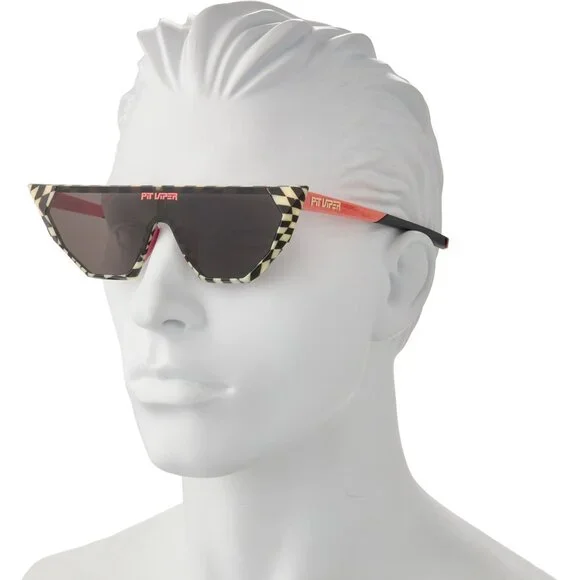 PIT VIPER The Victory Lame Showroom Sunglasses Checkered/Smoke NEW